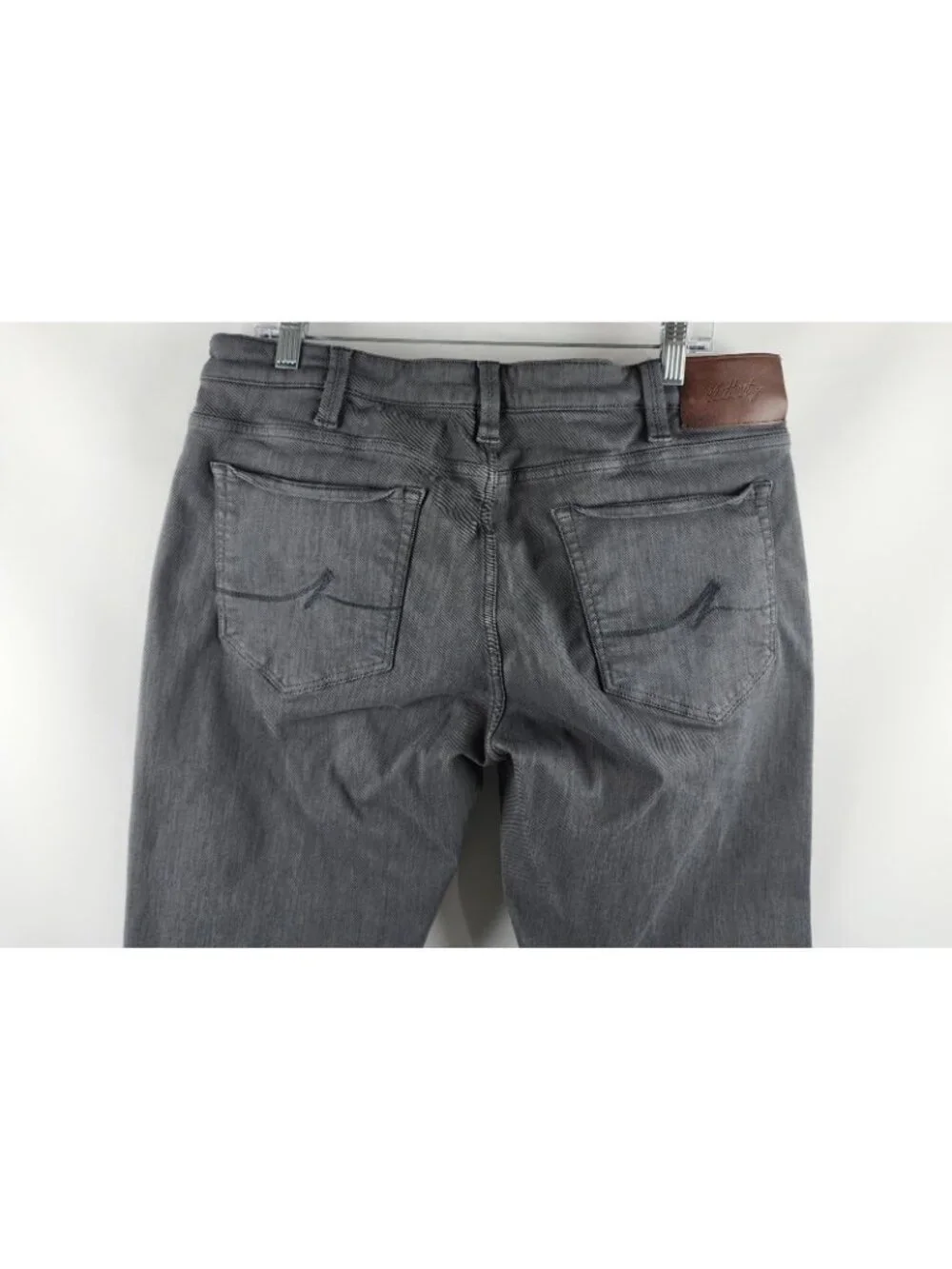 34 Heritage Jeans Men 38x31 Gray Courage Mid Rise Straight Leg Denim